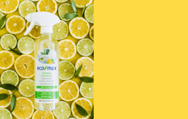 Eco-Max Foaming Dish Spray - Lemon Lime - Fruity Fresh